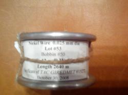 nickel wire 0.025 mm