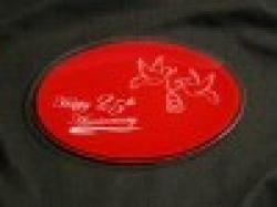 9 x 12 Oval 25th Anniversary DS 1/8 Thickness stu-811 ANNIVERSARY PLATES $0