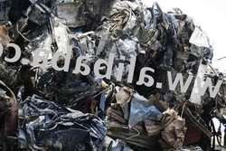 Baled crushed cars $1