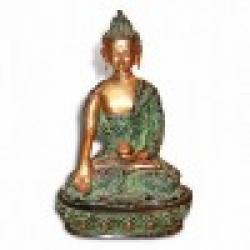 Brass Sculpture Sitting Buddha $0