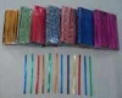 colored PET metal twist ties $0