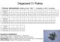 Degassed Chromium Flakes $0