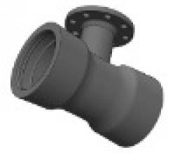 Double socket and flange tee $0