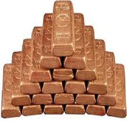 Czech Republic Copper Ingots, 99,7-99,9%, SGS, FOB or CIF