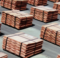 Copper cathodes, FOB $0