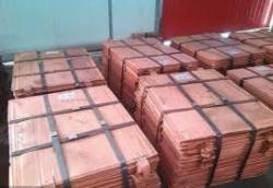 copper cathodes with purity 99.99%, 1000 – 6700 MT/month
