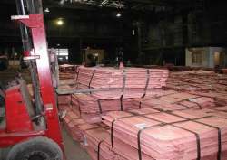 Copper Cathodes 2,000 mt at a private warehouse $0
