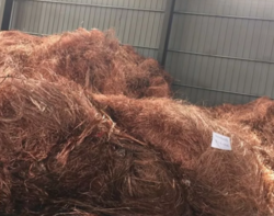 Copper wire scrap millberry 99,9% 1000 MT a mo, FOB  $4200