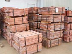 Copper cathodes 99,97%-99,99% available $4