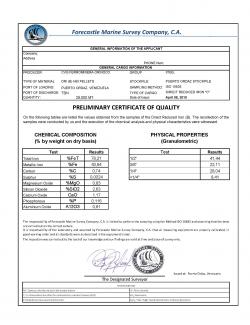 DRI (B) Pellets / REMET 28.000 MT $70