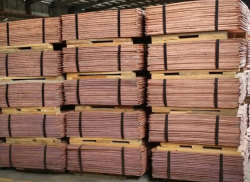 Copper cathodes MOOk, MOk, M1k, LME minus 6%, 2,000t/m min, FOB