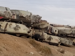 Scrap military tank engine  $1