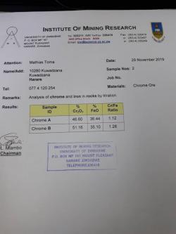 Chrome Ore for sell 36% - 45%  $45