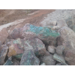 Copper ore from a mine in Morocco