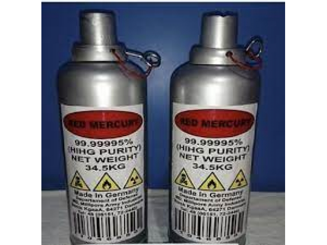 Pure Red Mercury, Red Liquid Mercury, 99.99% for Gold Mining $0