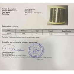 Pure Nickel wire 99.9 $200