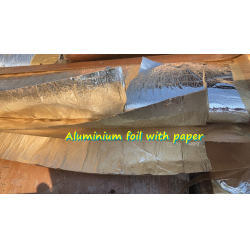 Aluminium foil with paper for sale