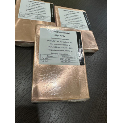 Selling copper ingots 99,9999, Cu 63, Cu 65, 2000 kg available $350