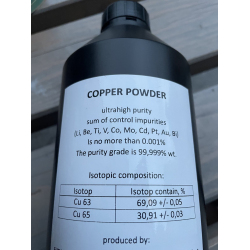 Offering copper powder of ultrahigh purity, 99,9997 $50
