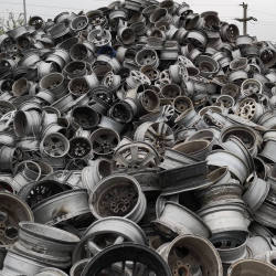 Aluminum wheel scrap