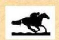 Silhouette figures --PERFORMANCE--Race Horse $0