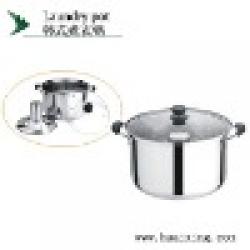 Stainless steel laundry pot $0