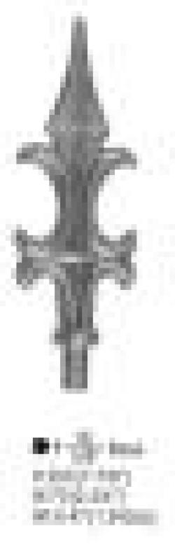 Wrought Iron Spear Point $0