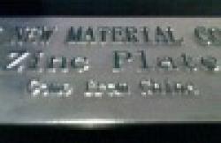 Zinc Photoengraving Plate $0