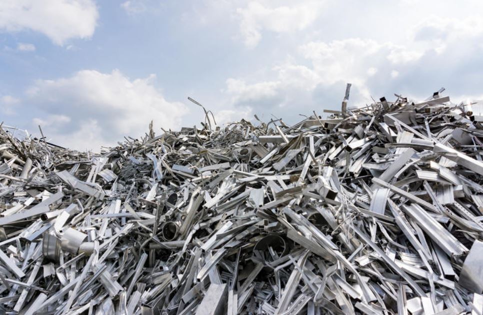 A file photo of aluminum pots made from scrap metal in a market in